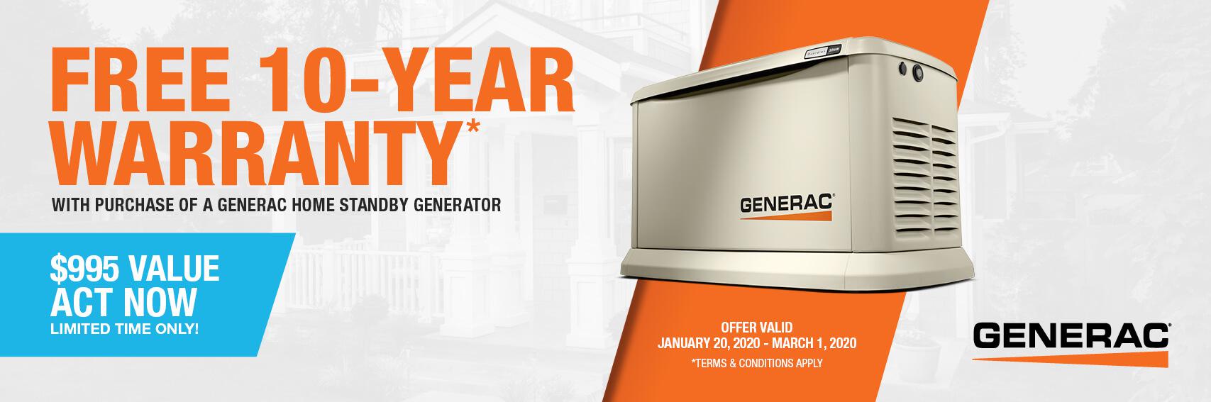 Homestandby Generator Deal | Warranty Offer | Generac Dealer | NORTH CREEK, NY